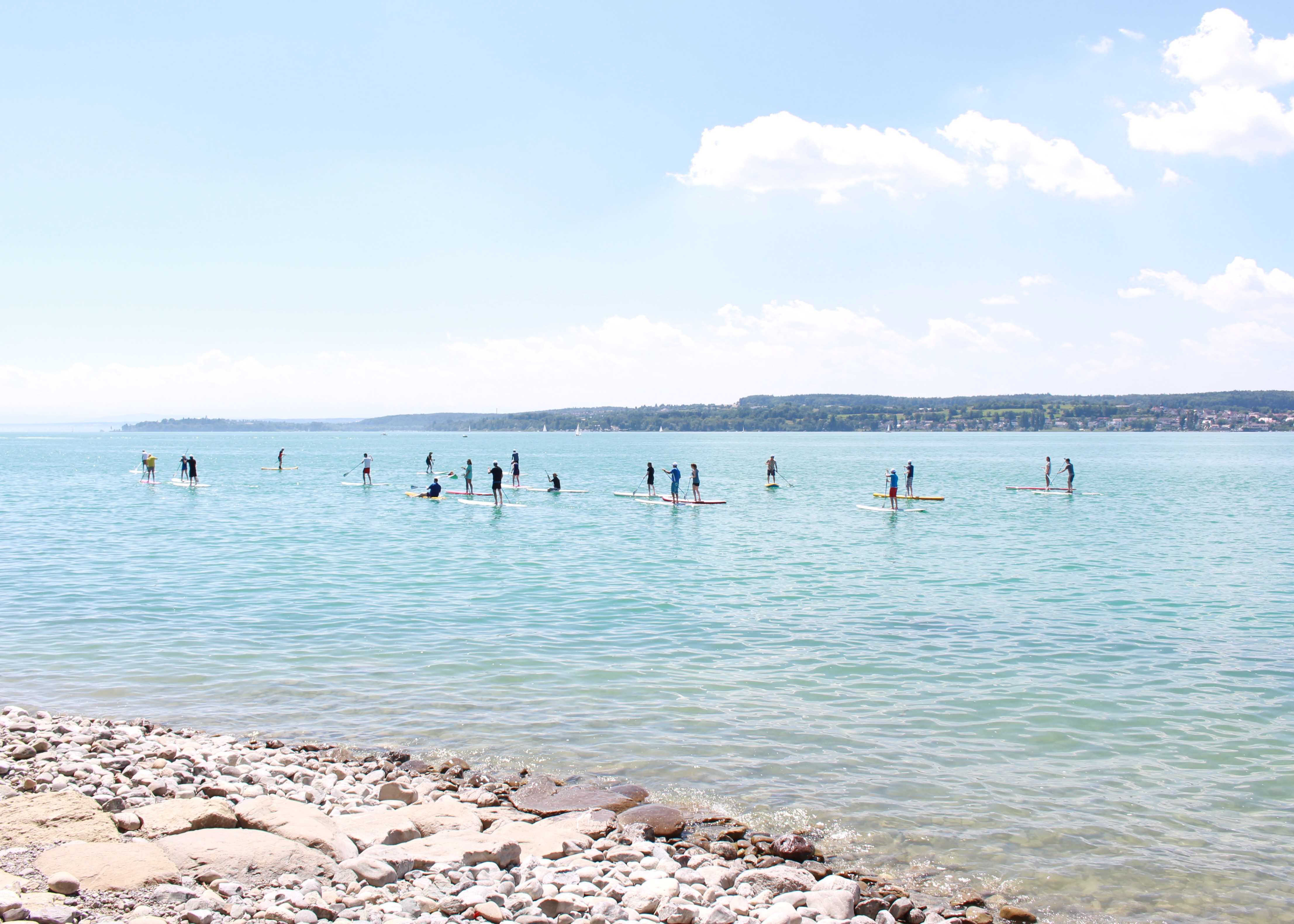 team exorbyte on Lake Constance in summer